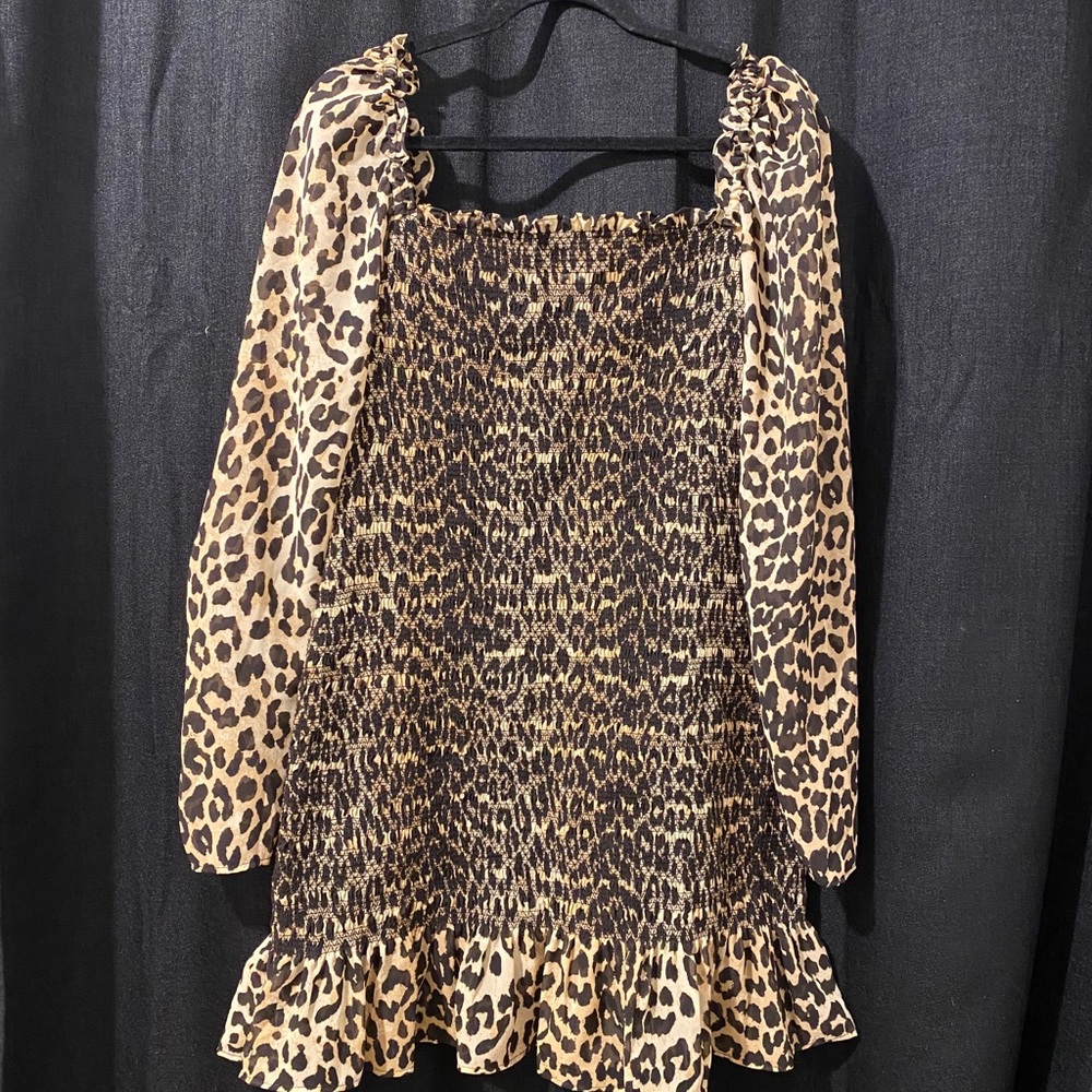 ASOS DESIGN shirred mini dress